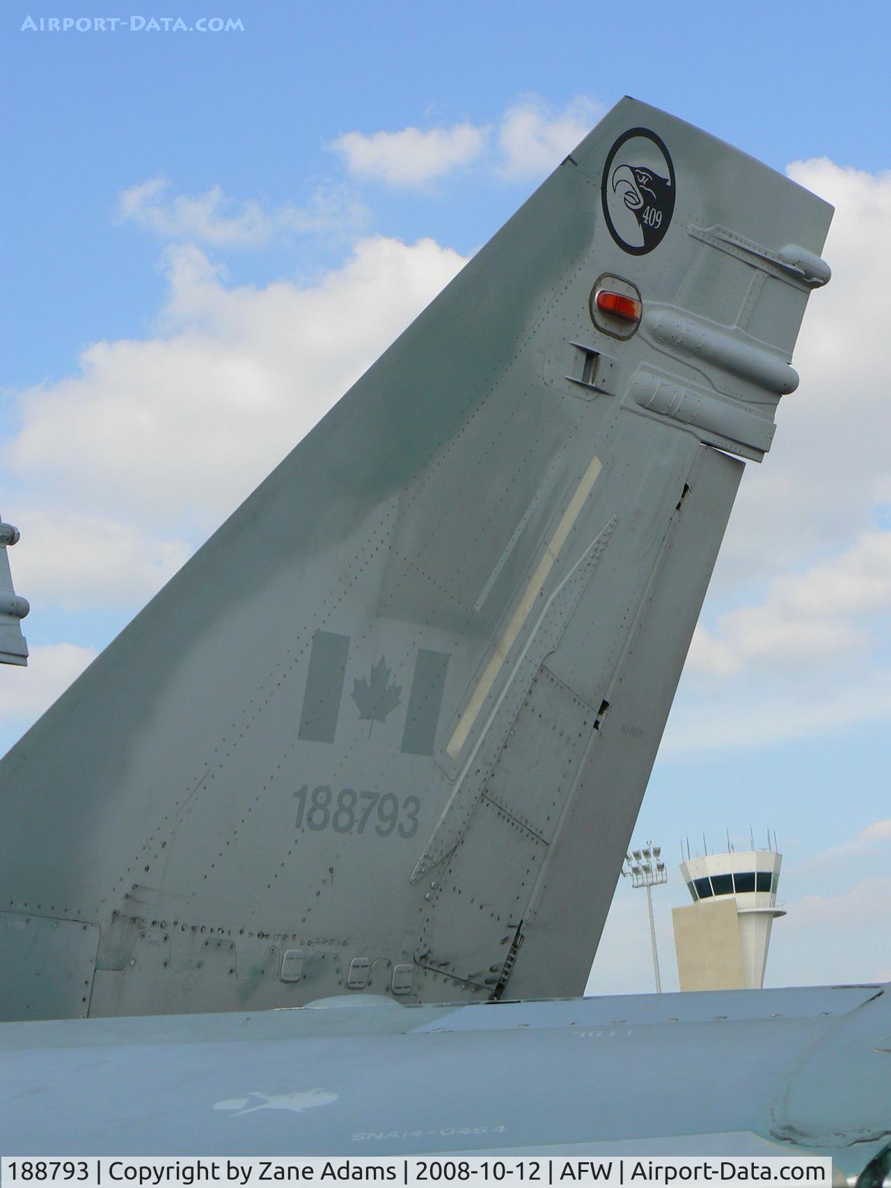 188793, 1987 McDonnell Douglas CF-188A Hornet C/N 0635/A529, At the 2008 Alliance Airshow