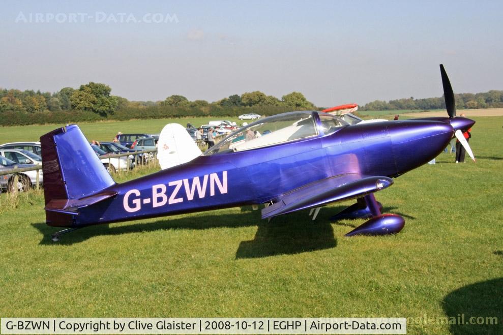 G-BZWN, 2001 Vans RV-8 C/N PFA 303-13692, Hex: 404557