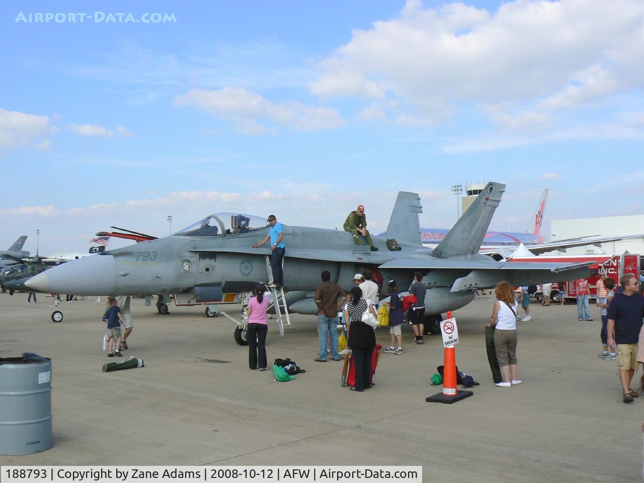 188793, 1987 McDonnell Douglas CF-188A Hornet C/N 0635/A529, At the 2008 Alliance Airshow