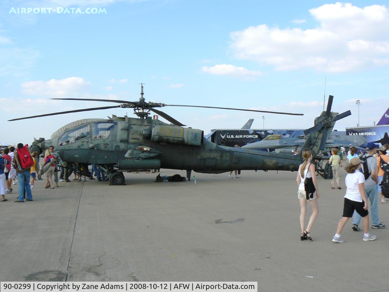 90-0299, 1990 McDonnell Douglas AH-64A Apache C/N PV686, At the 2008 Alliance Airshow