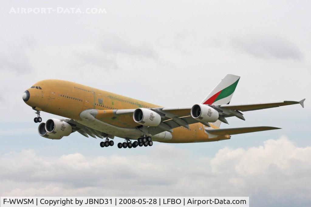 F-WWSM, 2008 Airbus A380-861 C/N 016, A380-861 N°16