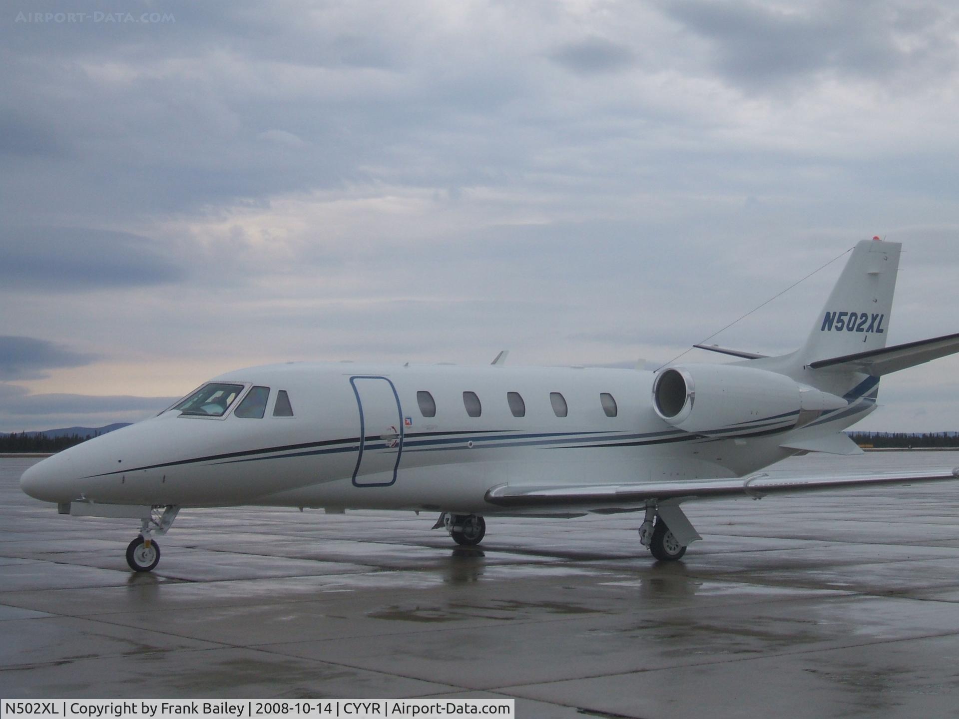 N502XL, 2008 Cessna 560 Citation XLS+ C/N 560-6002, Parked  at Irving Aviation F.B.O. Goose Airport NL