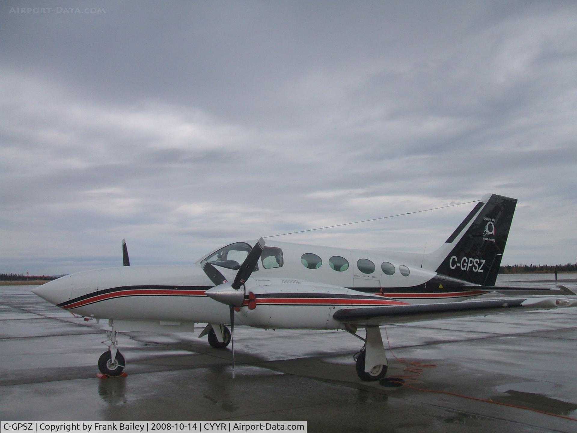 C-GPSZ, 1976 Cessna 421C Golden Eagle C/N 421C0148, Parked at Woodward Aviation F.B.O.  Goose Airport NL
