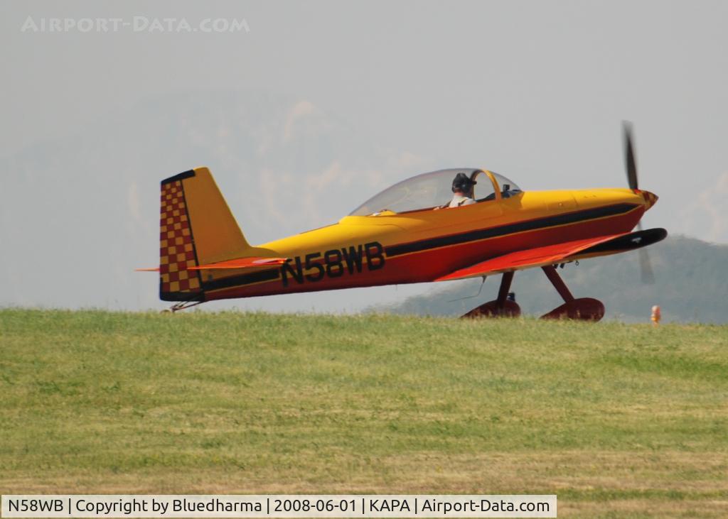 N58WB, 1999 Vans RV-8 C/N 80390, Position and Hold for 17L.