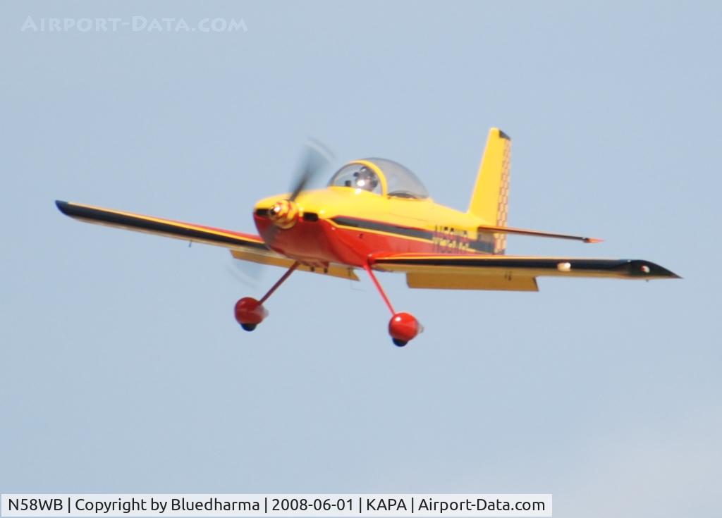 N58WB, 1999 Vans RV-8 C/N 80390, On final approach to 17L.