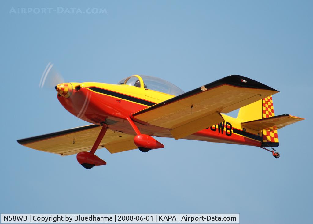 N58WB, 1999 Vans RV-8 C/N 80390, On final approach to 17L.