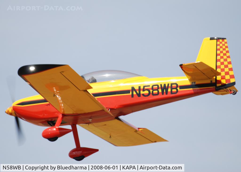 N58WB, 1999 Vans RV-8 C/N 80390, On final approach to 17L.