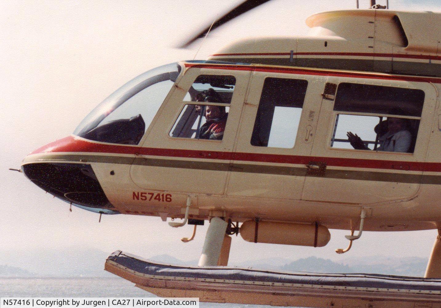 N57416, 1980 Bell 206L-1 LongRanger II C/N 45475, In San Francisco