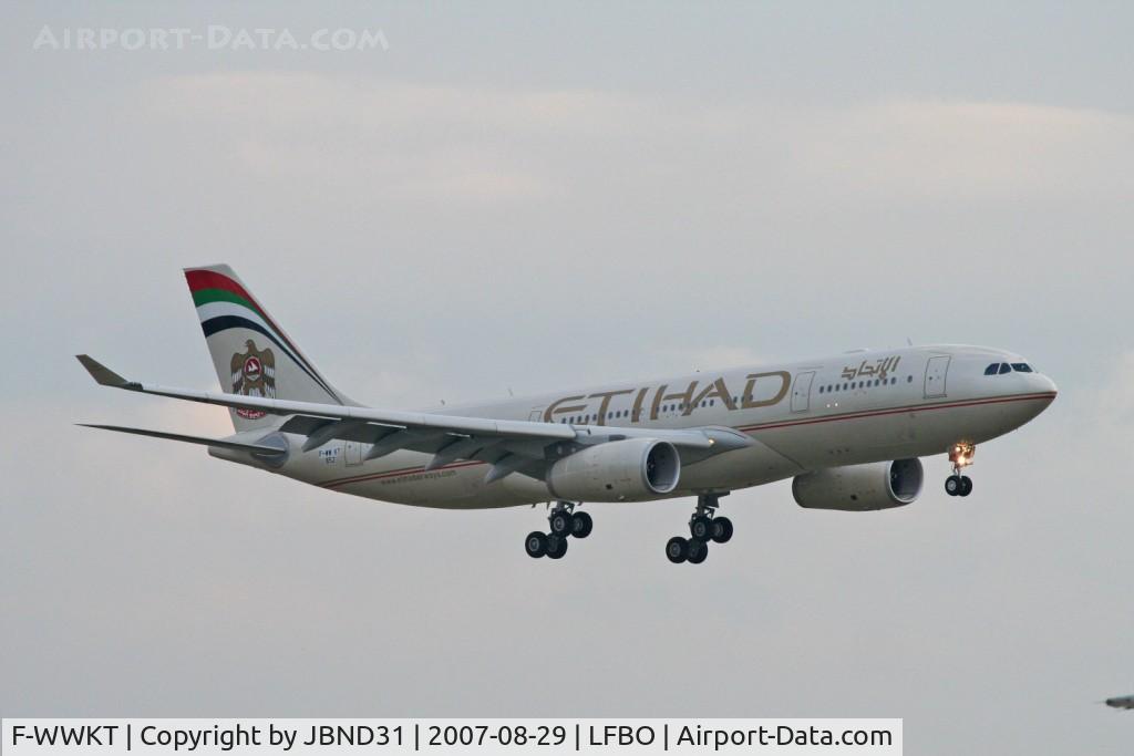 F-WWKT, 2007 Airbus A330-243 C/N 852, A330-243 N° 852