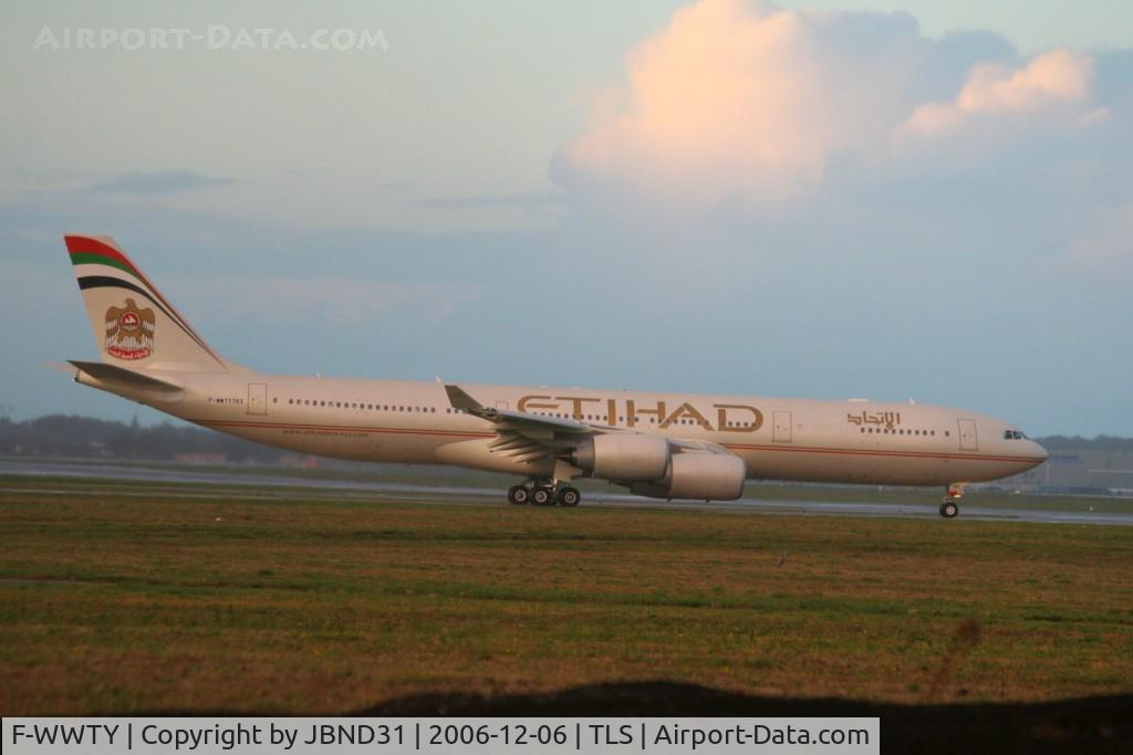 F-WWTY, 2006 Airbus A340-541 C/N 783, A340-541 N° 783