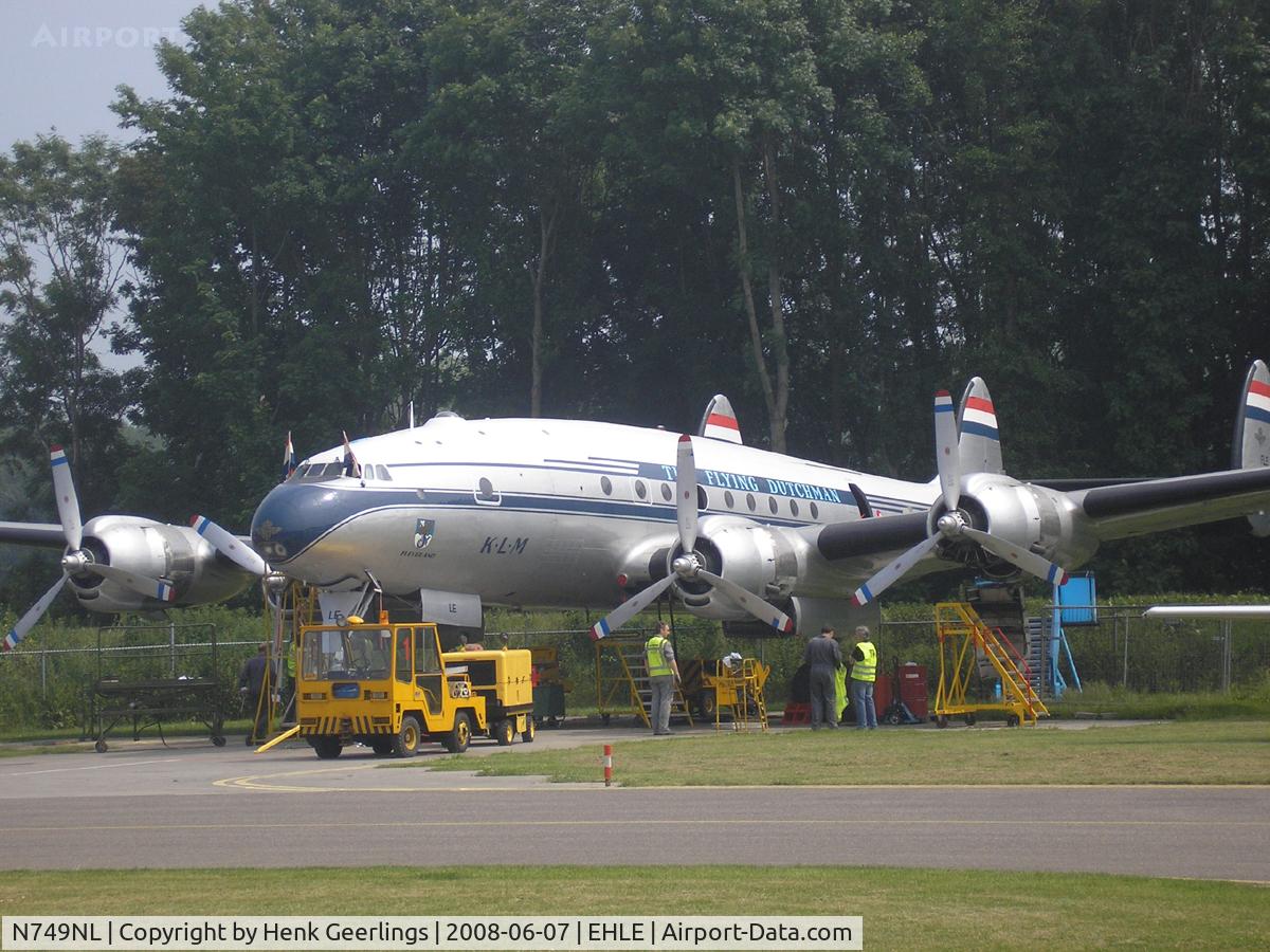 N749NL, 1949 Lockheed L-749-79 Constellation C/N 2604, Engine Test at Aviodrome ,Aviation Museum, june 2008