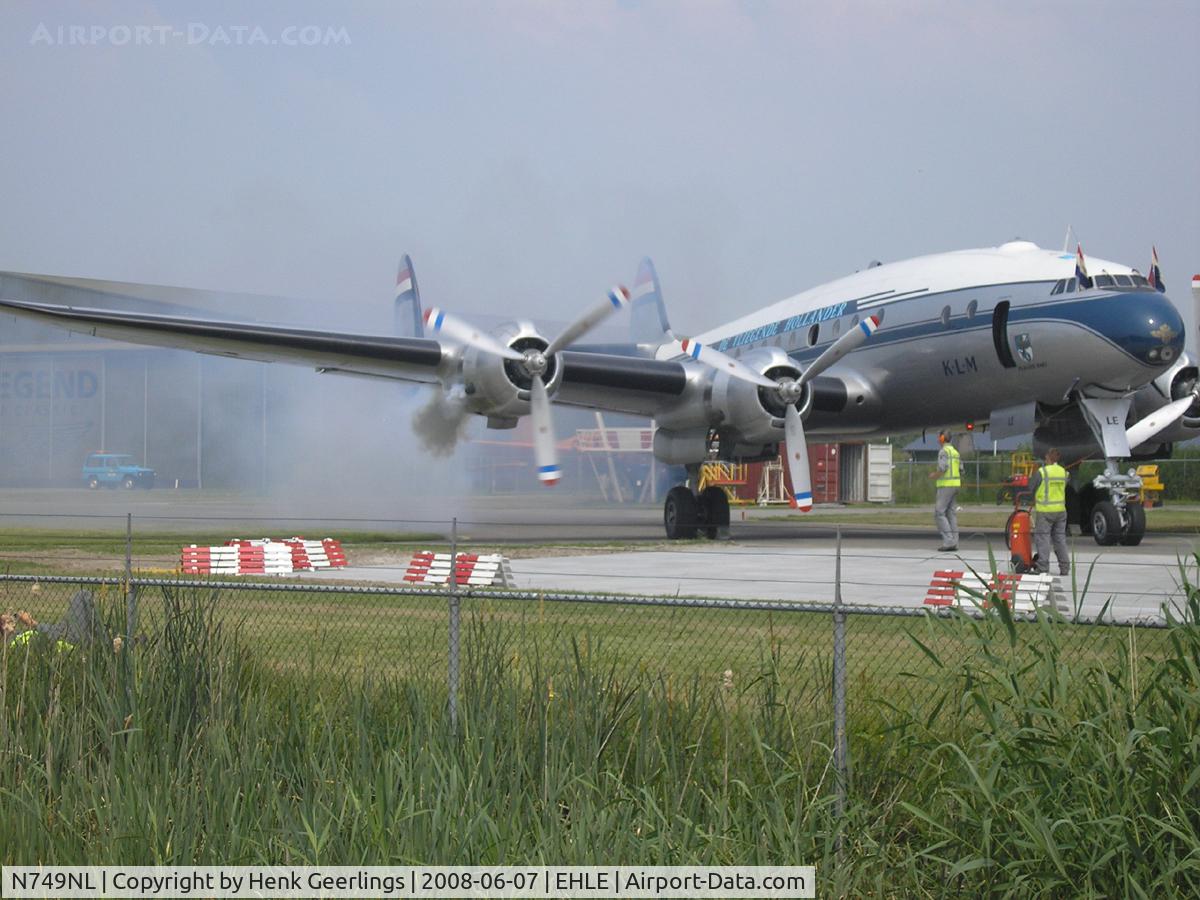 N749NL, 1949 Lockheed L-749-79 Constellation C/N 2604, Engine Test at Aviodrome ,Aviation Museum, june 2008