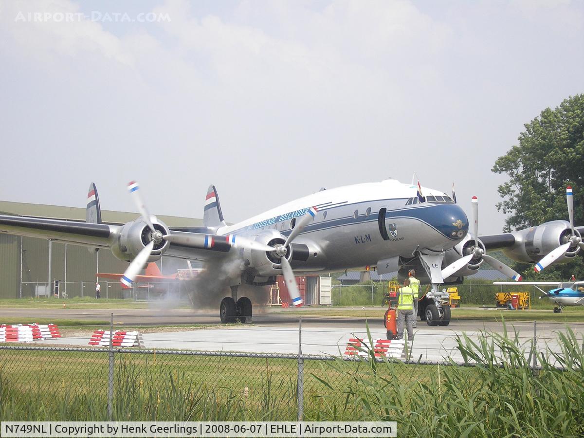 N749NL, 1949 Lockheed L-749-79 Constellation C/N 2604, Engine Test at Aviodrome ,Aviation Museum, june 2008