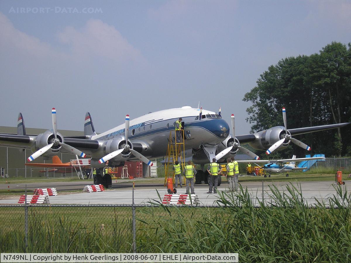 N749NL, 1949 Lockheed L-749-79 Constellation C/N 2604, Engine Test at Aviodrome ,Aviation Museum, june 2008