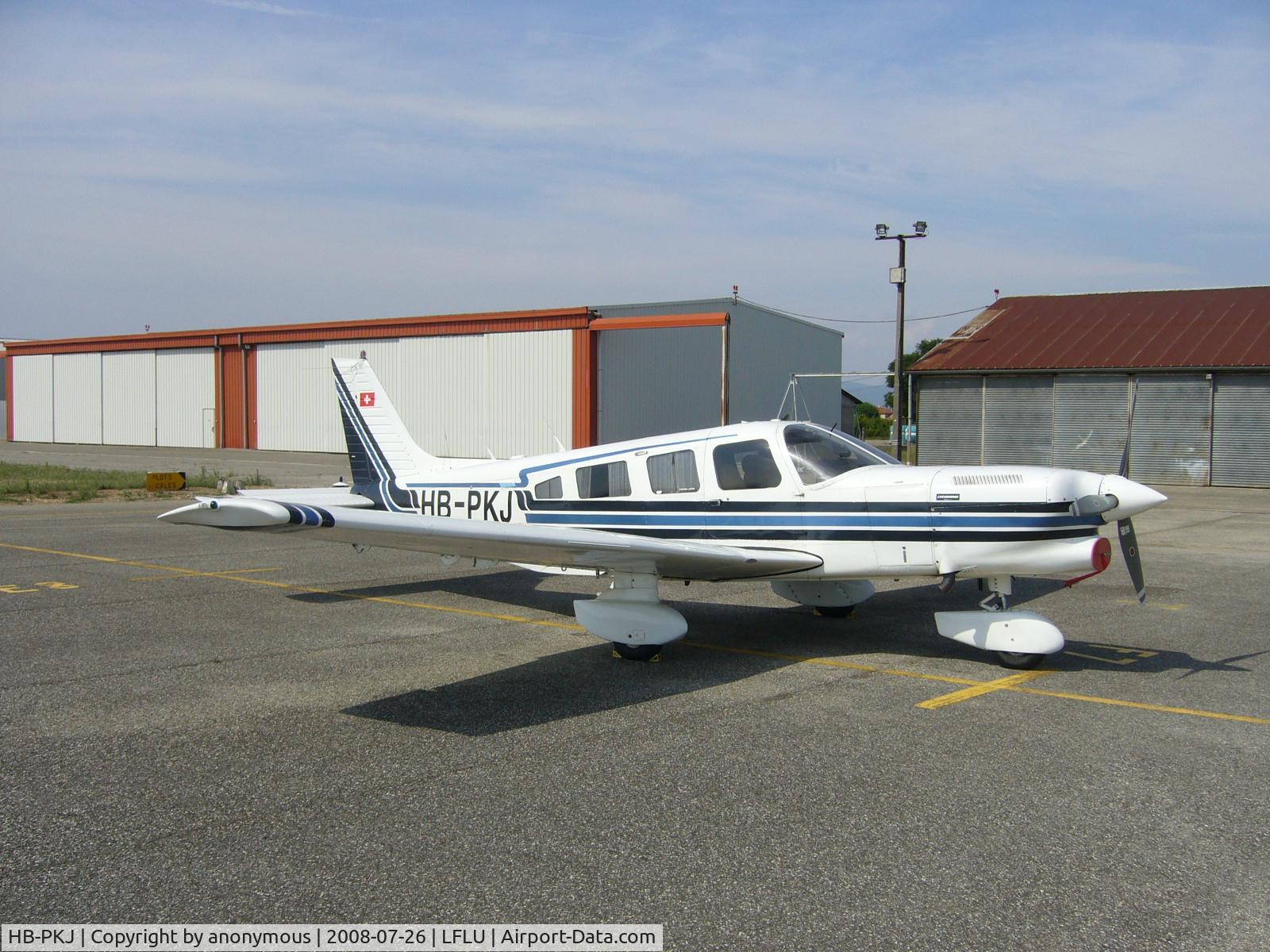 HB-PKJ, 1982 Piper PA-32-301T Saratoga C/N 32-8224007, HB-PKJ at Valence (France)