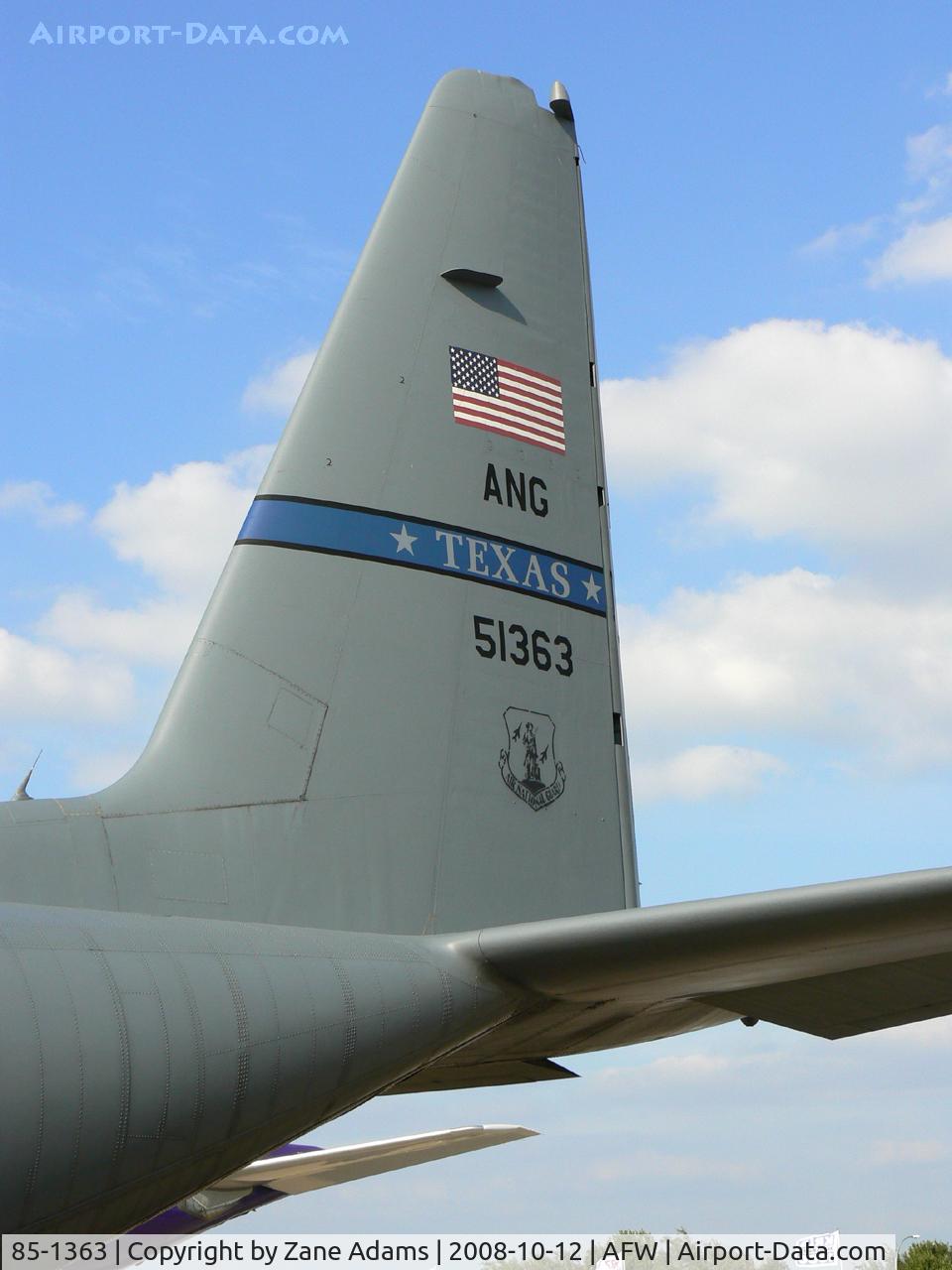 85-1363, 1985 Lockheed C-130H Hercules C/N 382-5075, At the 2008 Alliance Airshow