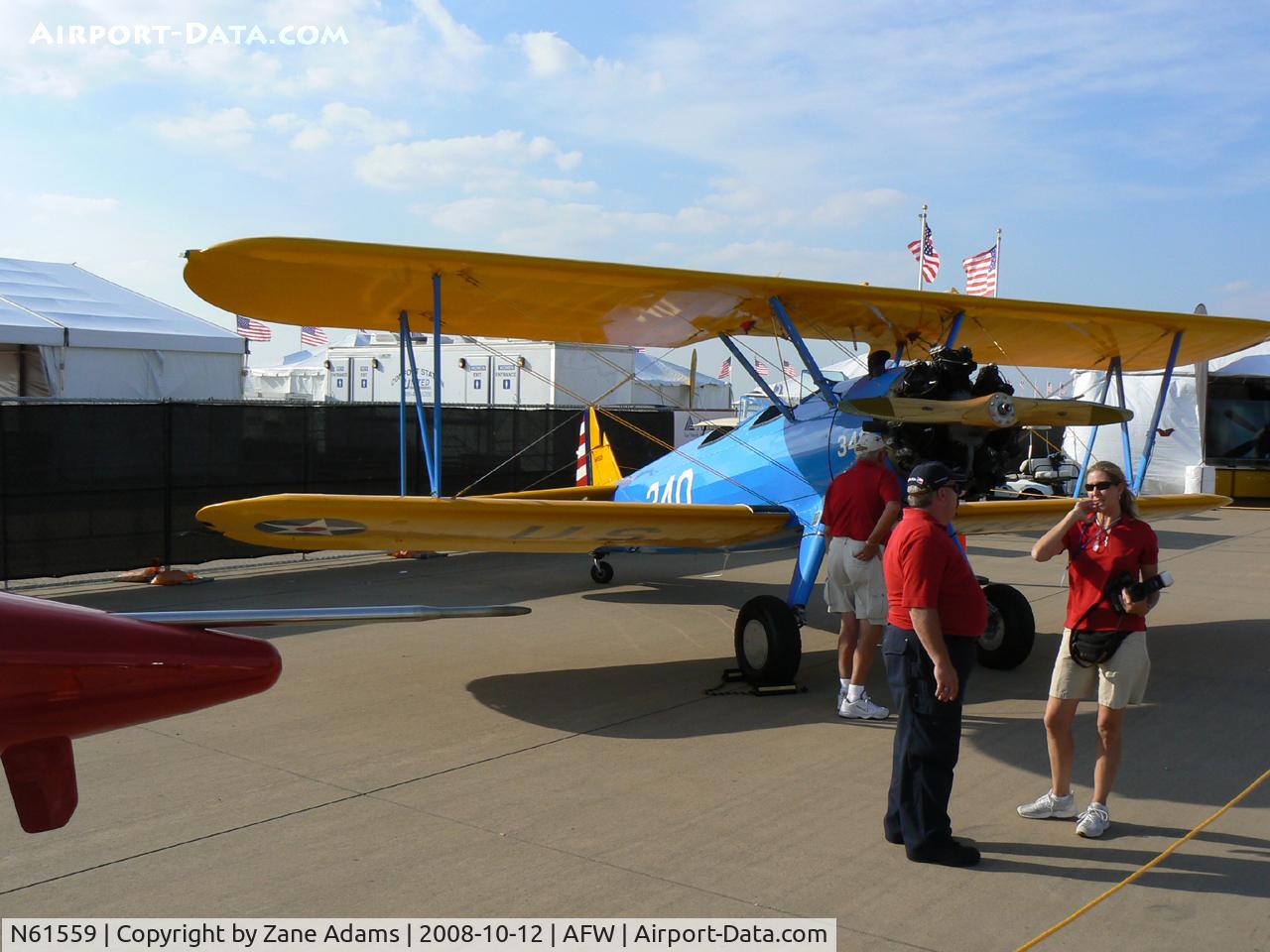 N61559, 1942 Boeing A75N1(PT17) C/N 75-340, At the 2008 Alliance Airshow