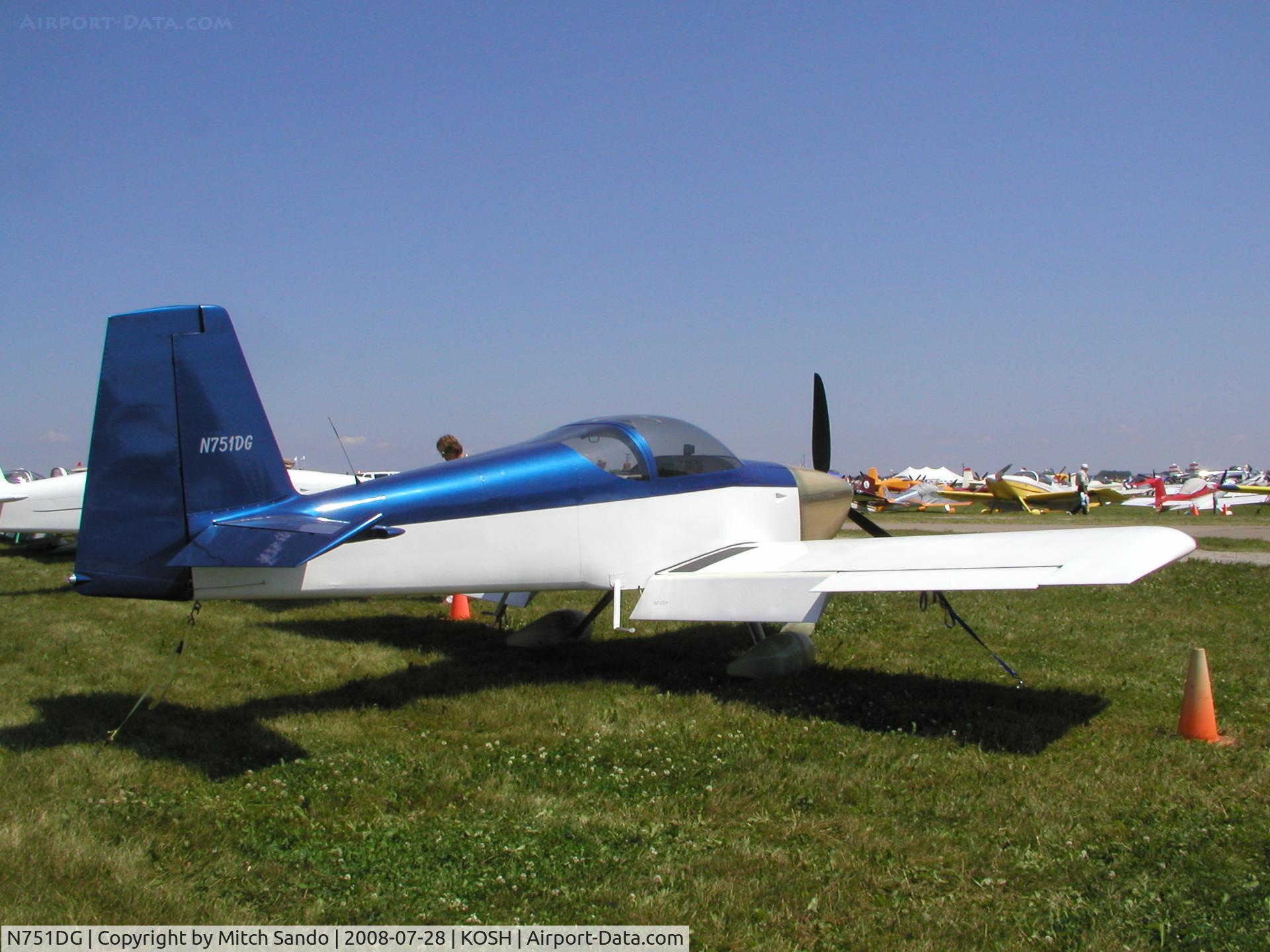 N751DG, 2008 Vans RV-7 C/N 72381, EAA AirVenture 2008.