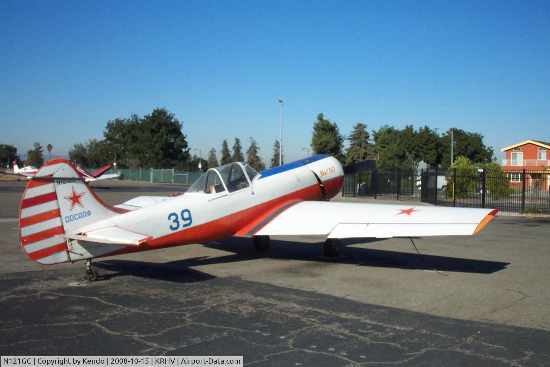 N121GC, 1984 Yakovlev Yak-50 C/N 842901, Rt side