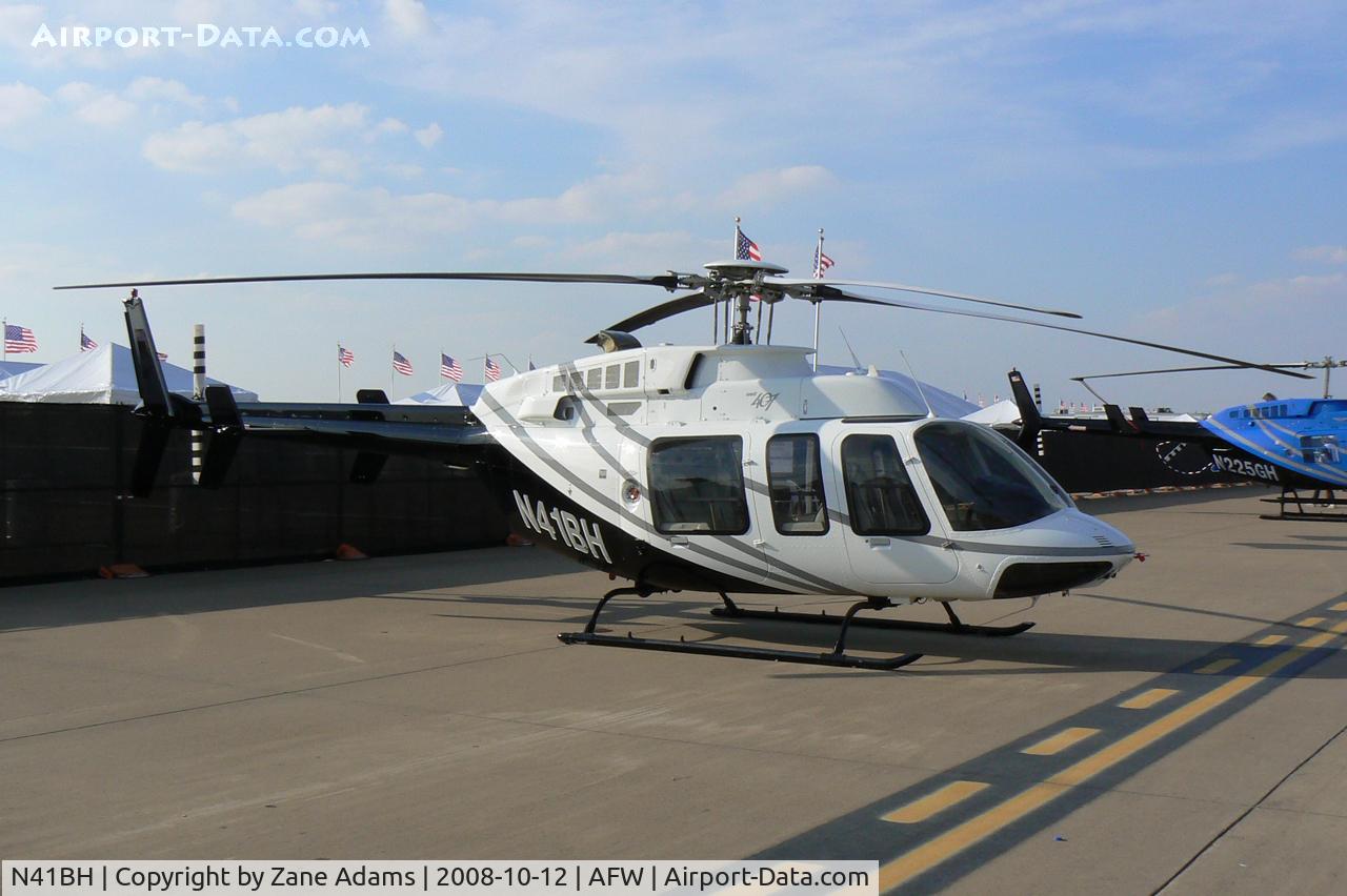 N41BH, 1997 Bell 407 C/N 53183, At the 2008 Alliance Airshow
