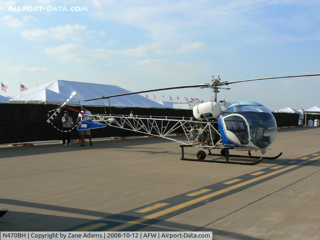 N470BH, Bell 47G-4A C/N 7706, At the 2008 Alliance Airshow