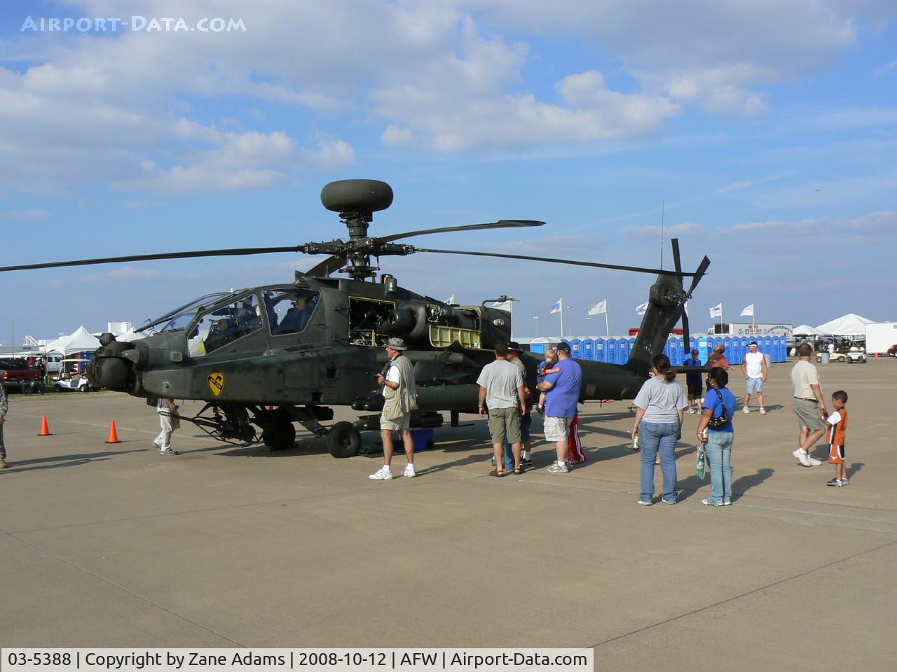 03-5388, 2003 Boeing AH-64D Longbow Apache C/N PVD397, At the 2008 Alliance Airshow