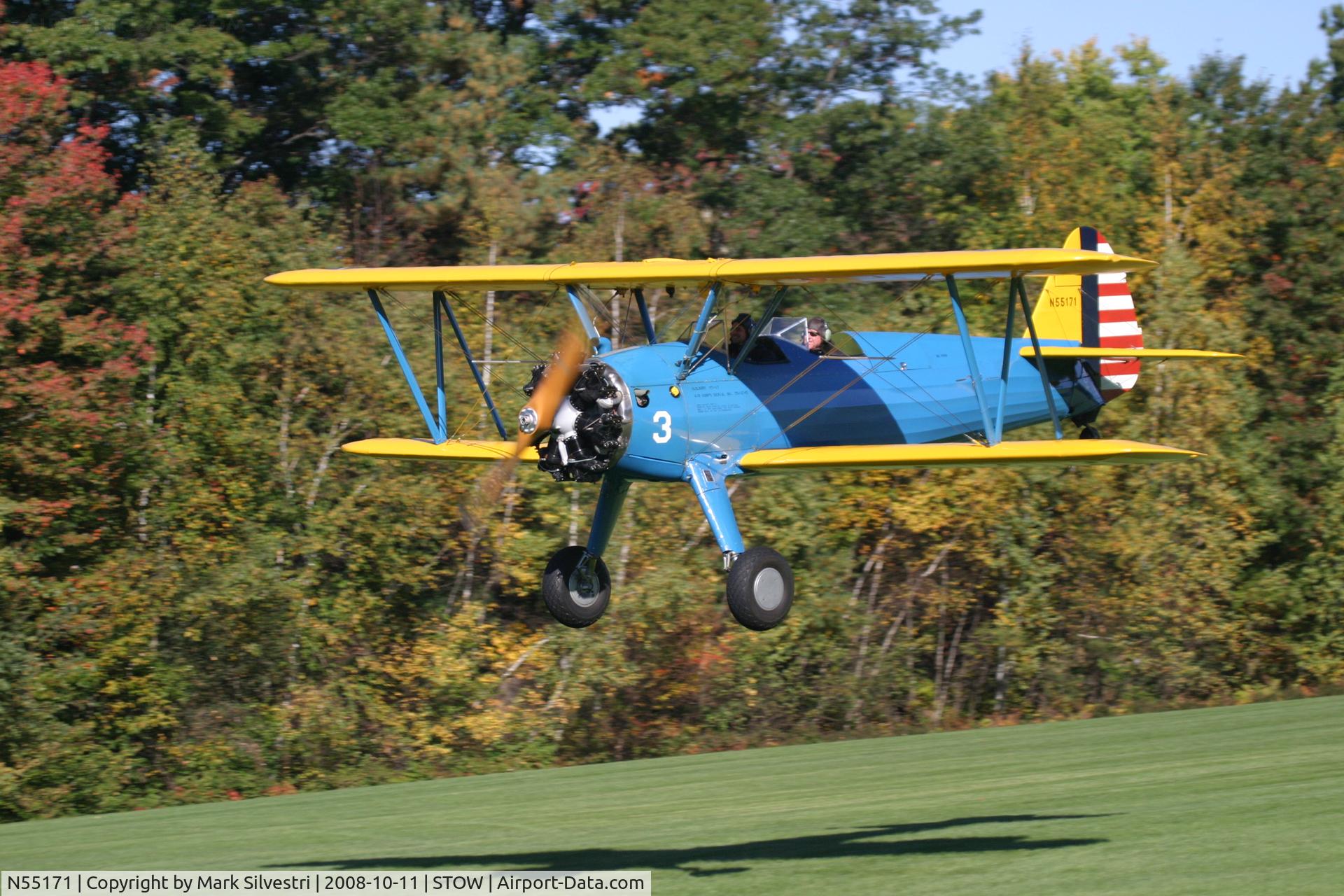 N55171, Boeing A75N1(PT17) C/N 75-3745, Collings Foundation WWII Reenactment / Open House