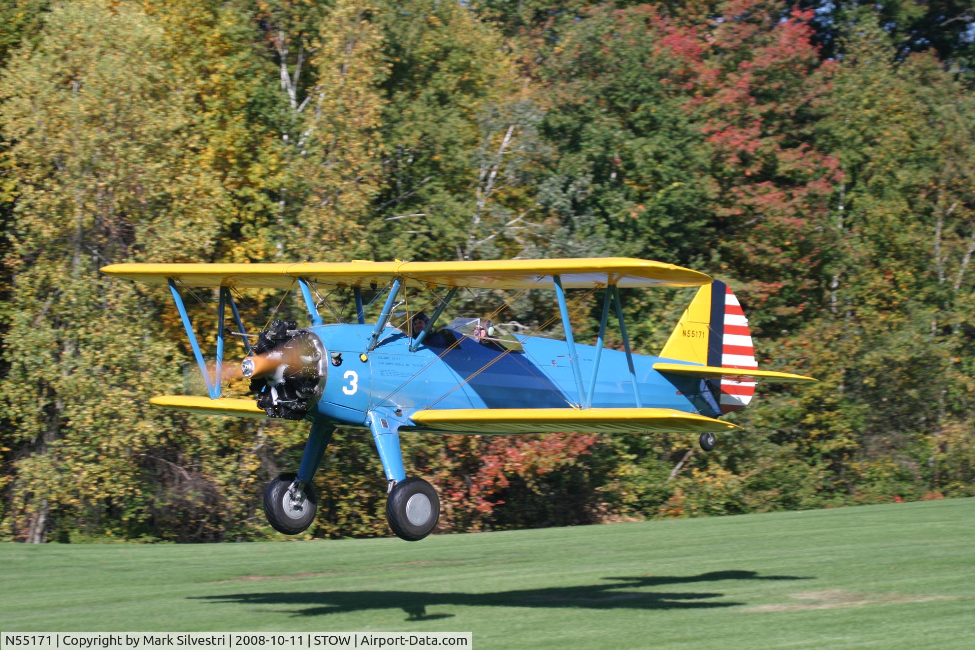 N55171, Boeing A75N1(PT17) C/N 75-3745, Collings Foundation WWII Reenactment / Open House