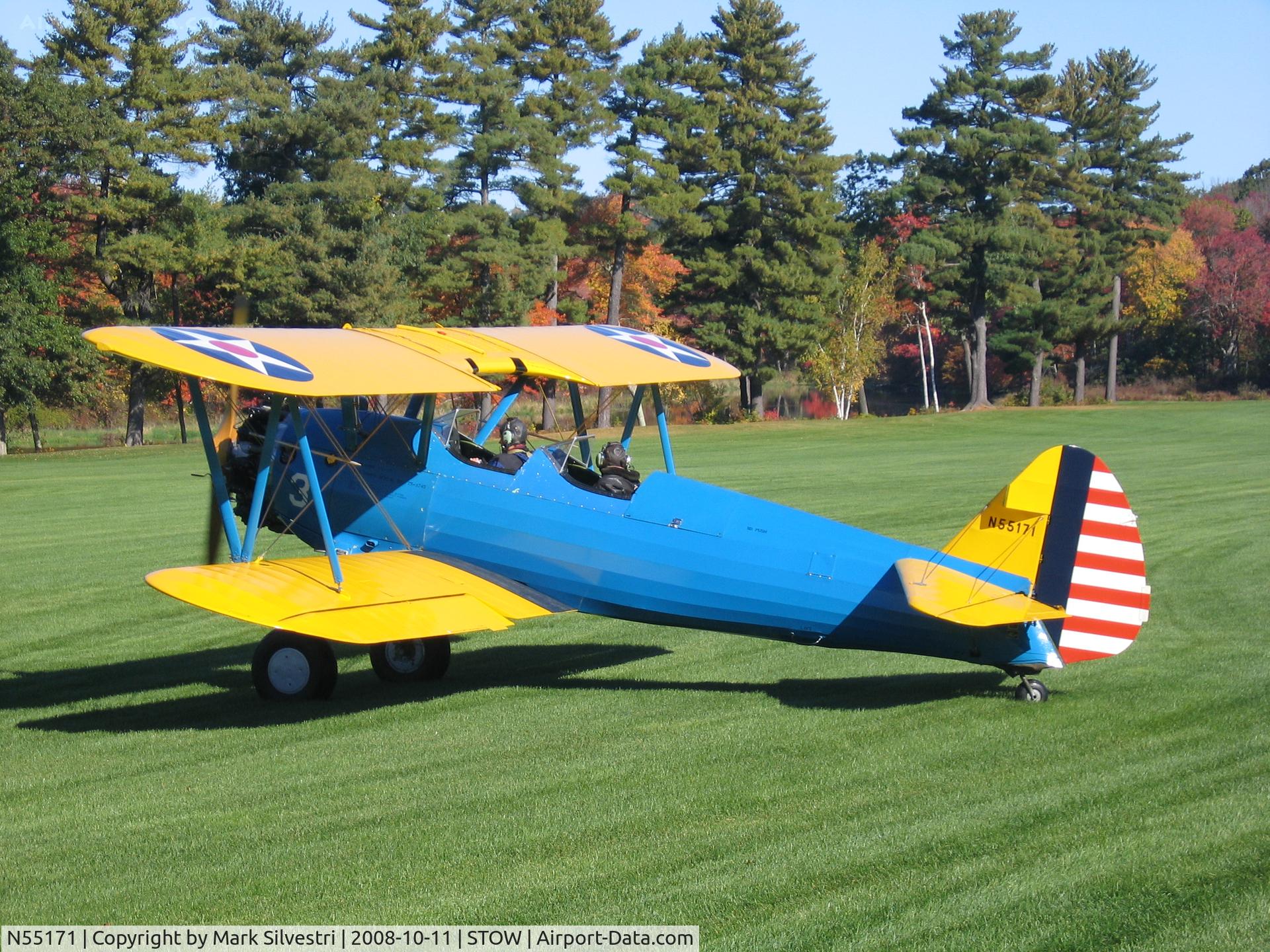 N55171, Boeing A75N1(PT17) C/N 75-3745, Collings Foundation WWII Reenactment / Open House
