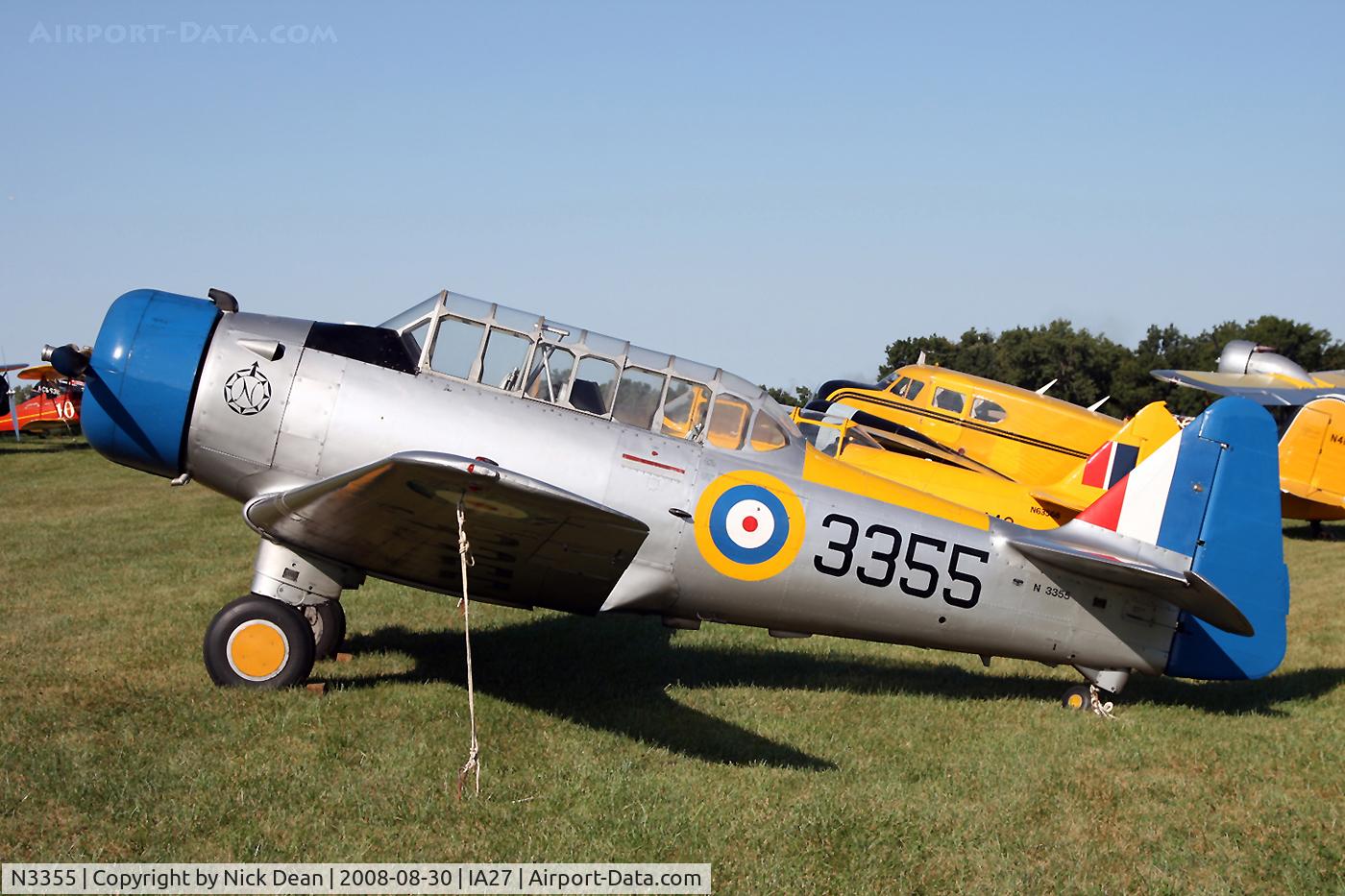 N3355, 1940 North American Aviation NA-64 C/N 64-2172, /