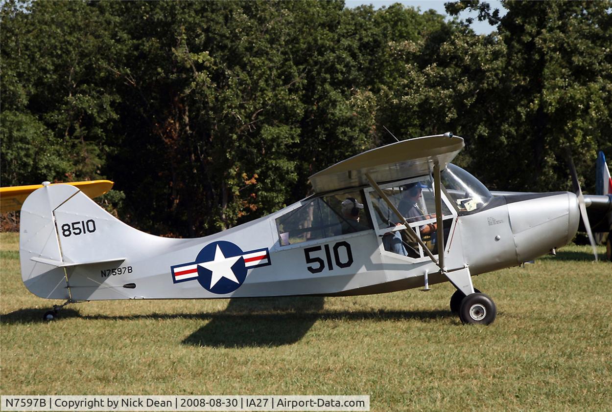 N7597B, 1957 Champion 7FC C/N 7FC-95, /