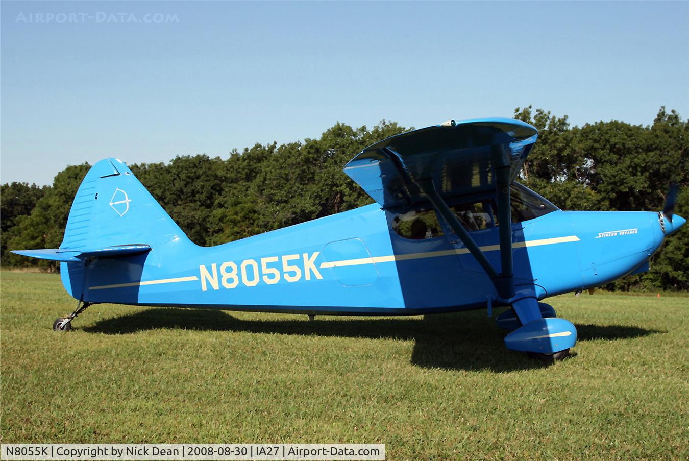 N8055K, 1947 Stinson 108-2 Voyager C/N 108-3055, /