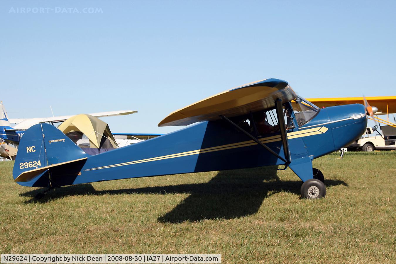 N29624, 1940 Taylorcraft BC-65 C/N 2466, /