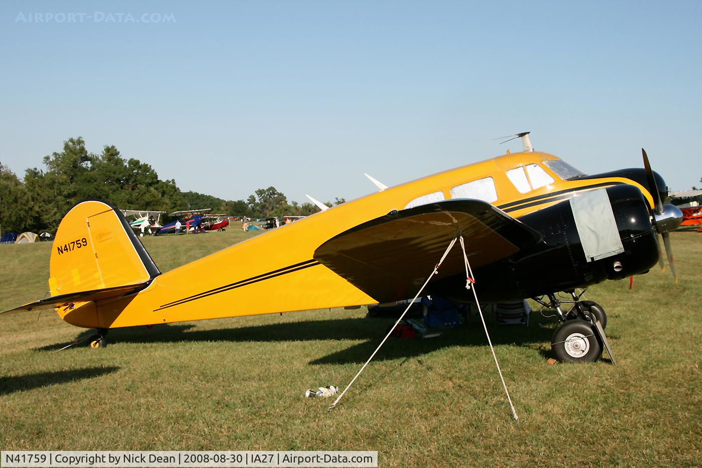 N41759, 1944 Cessna UC-78 (T-50) Bobcat C/N 5807, /
