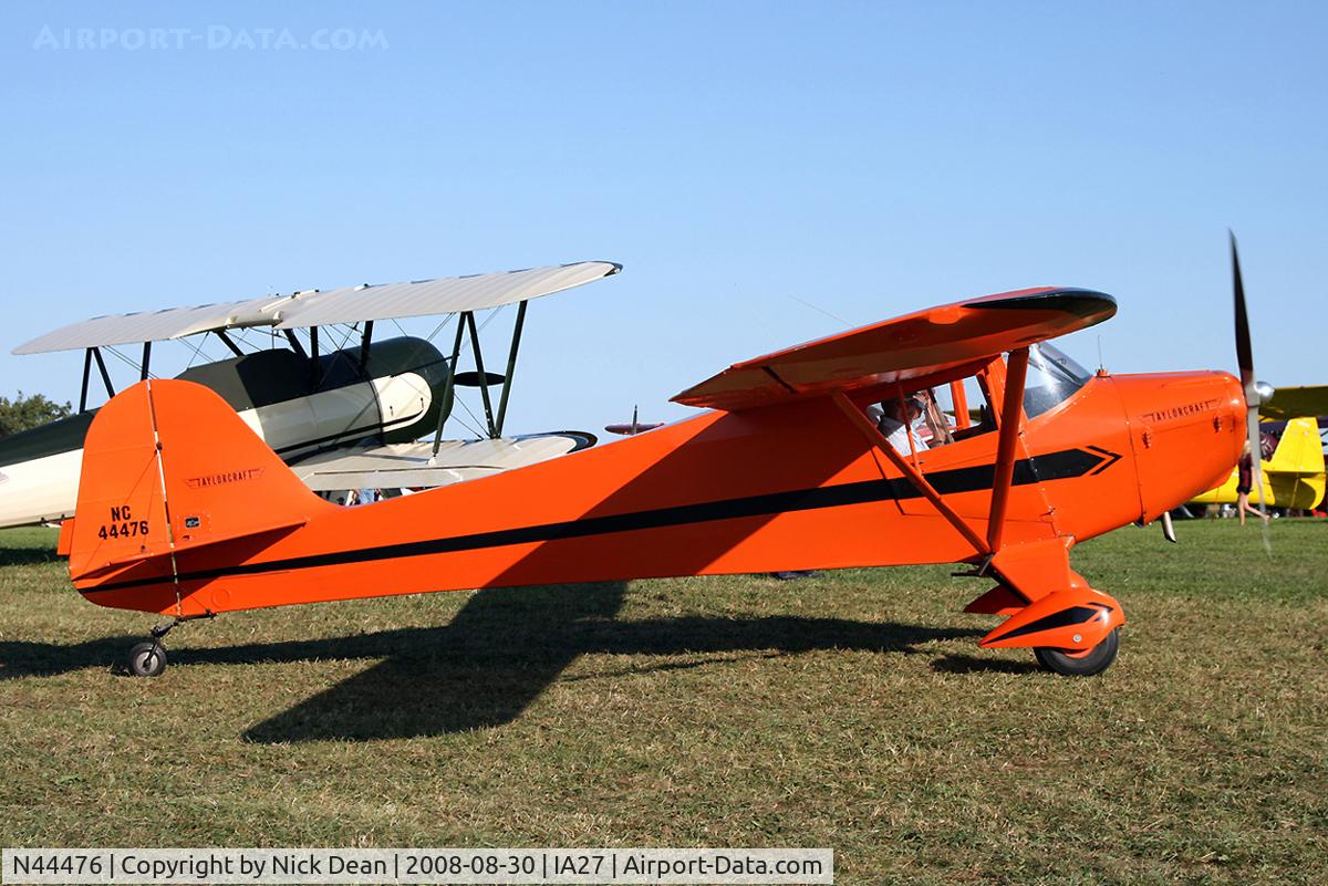 N44476, 1946 Taylorcraft BC12-D1 C/N 10276, /