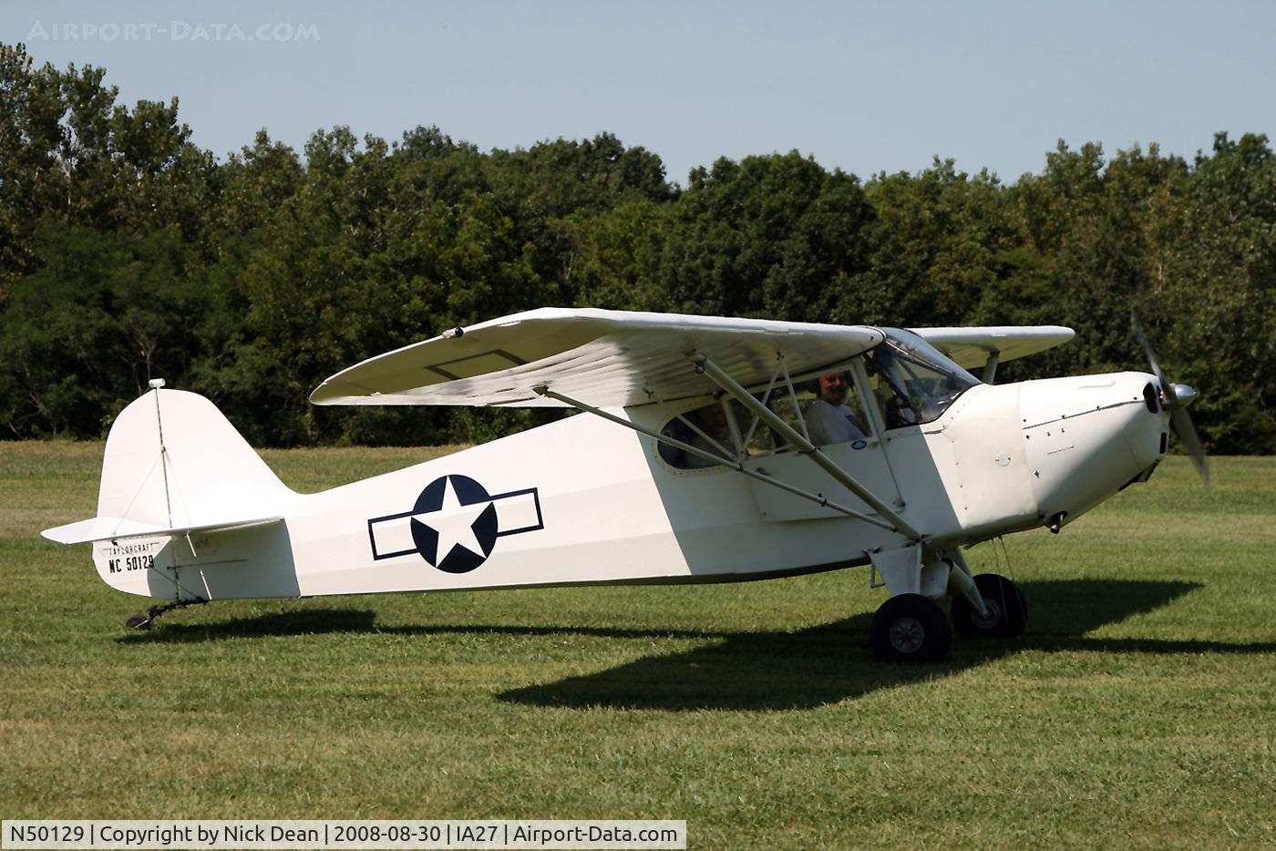N50129, 1943 Taylorcraft DCO-65 C/N 5453, /