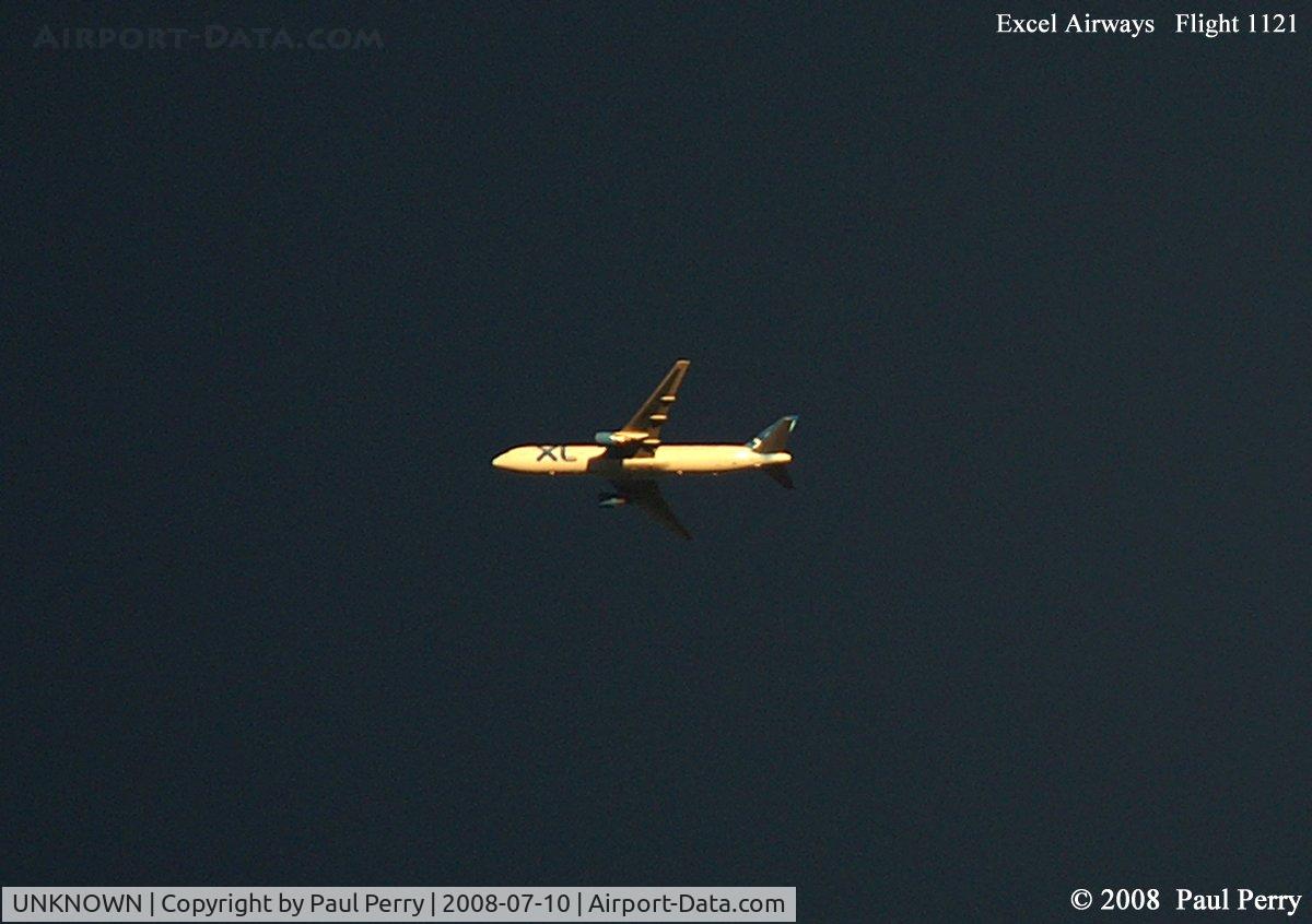 UNKNOWN, Contrails Various C/N Unknown, Another Excel flight, this one bound for the UK