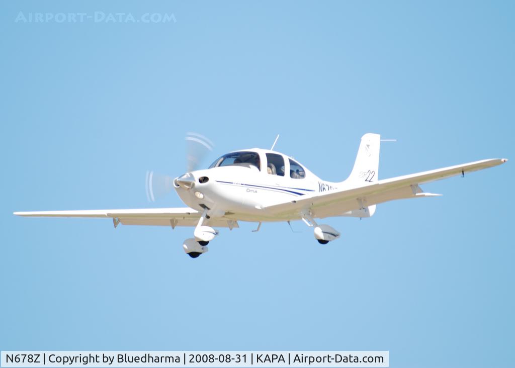 N678Z, 2002 Cirrus SR22 C/N 0311, On approach to 17L.