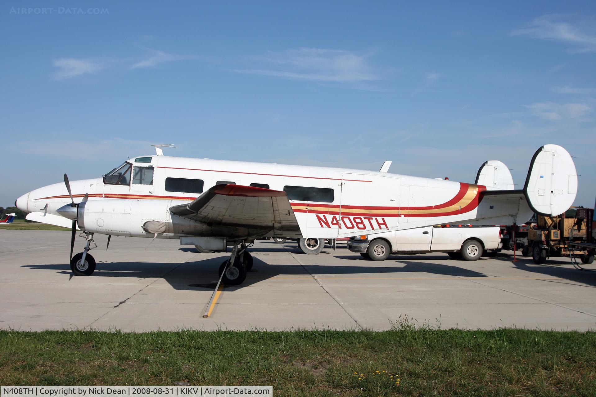N408TH, 1955 Beech E18S C/N BA-110, /