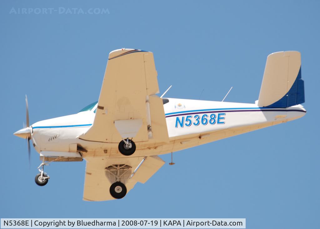 N5368E, 1959 Beech K35 Bonanza C/N D-5847, On approach to 17L.
