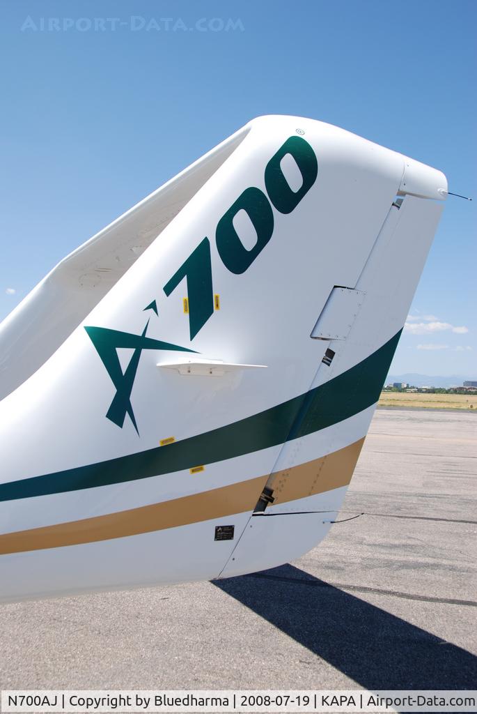 N700AJ, 2007 Adam Aircraft A700 C/N 0004, Parked on display.
