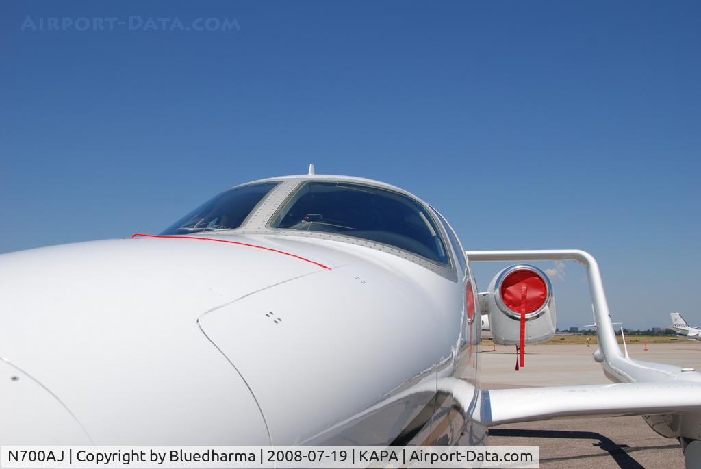 N700AJ, 2007 Adam Aircraft A700 C/N 0004, Parked on display.
