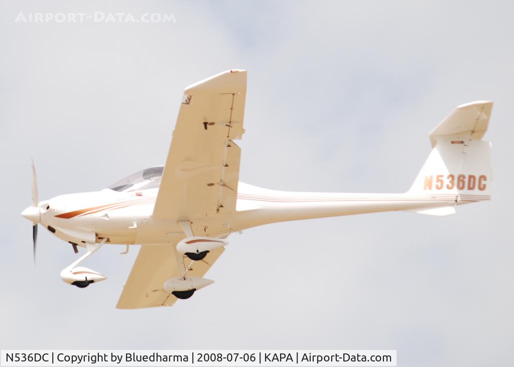 N536DC, 2003 Diamond DA-20C-1 Eclipse C/N C0236, On approach to 17L.