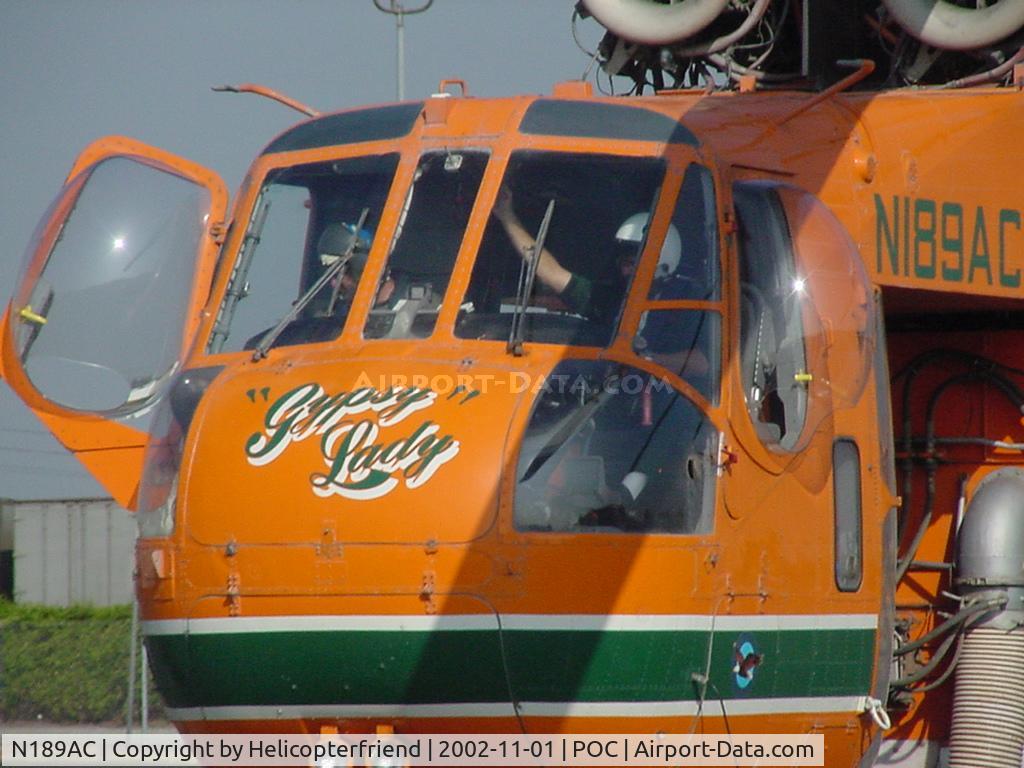 N189AC, 1997 Erickson S64E Skycrane C/N 641001, Preparing for take off at Brackett