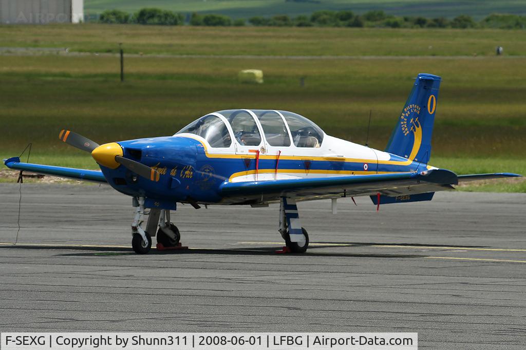 F-SEXG, Socata TB-30 Epsilon C/N 90, Used by Cartouches Dorees aerobatic team during LFBG Airshow 2008