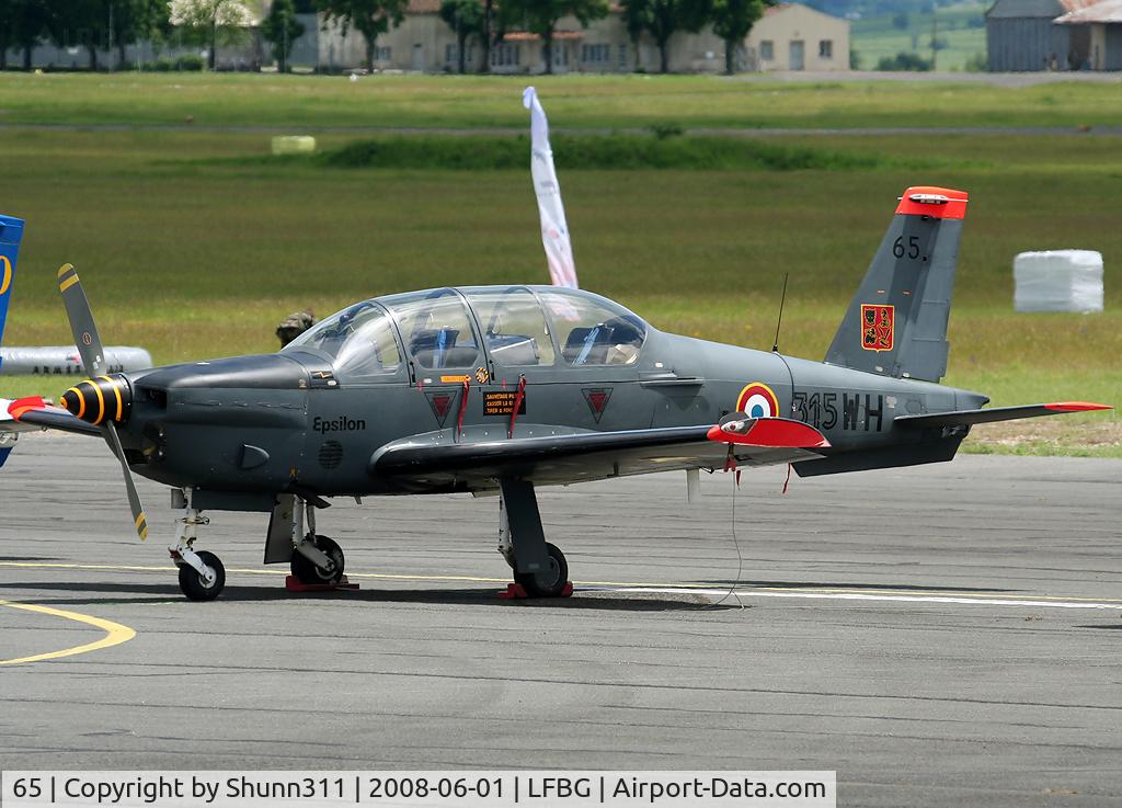 65, Socata TB-30 Epsilon C/N 65, Used as a demo aircraft during LFBG Airshow 2008