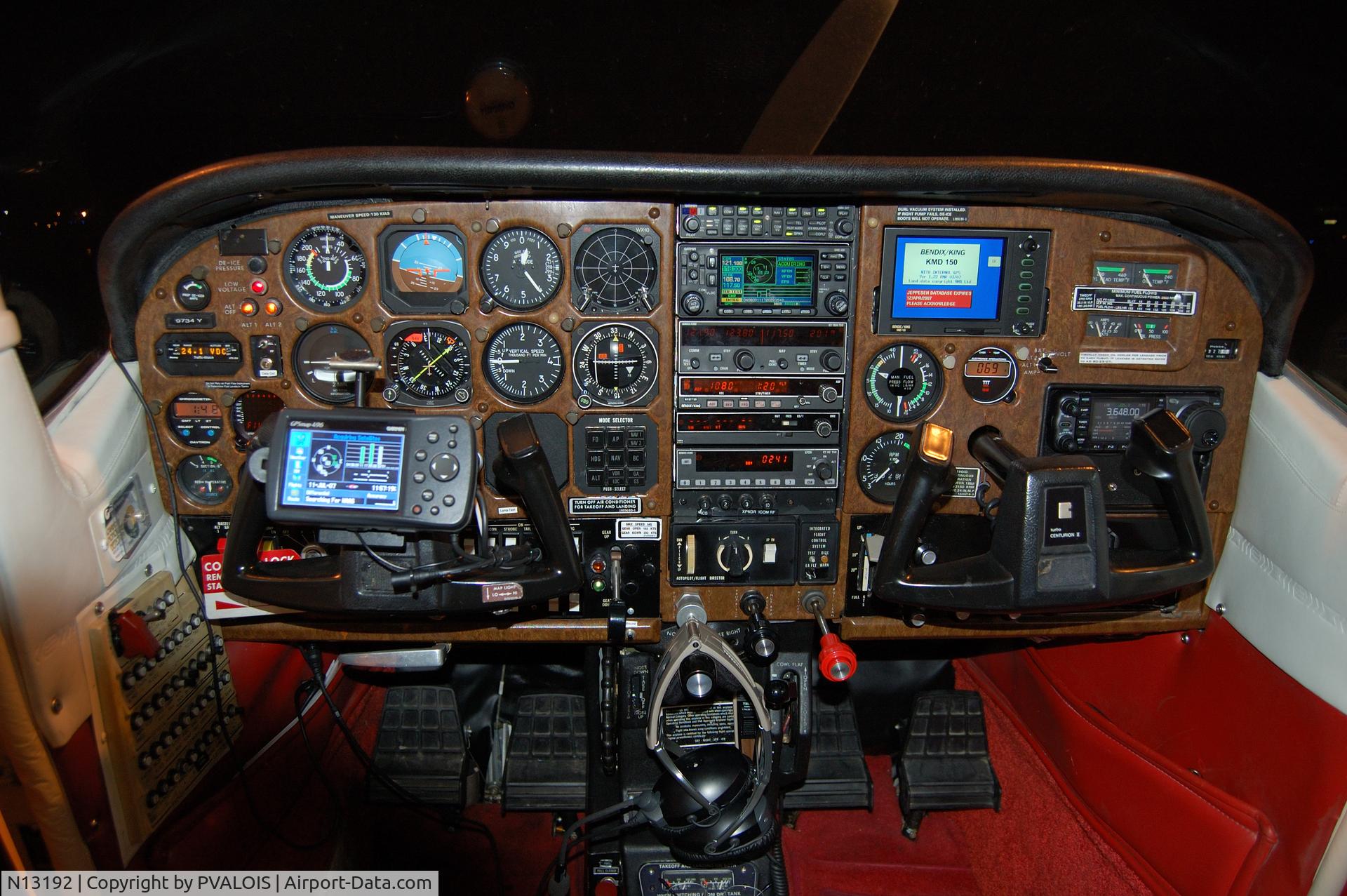 N13192, 1973 Cessna 172M C/N 17262560, Panel of other plane