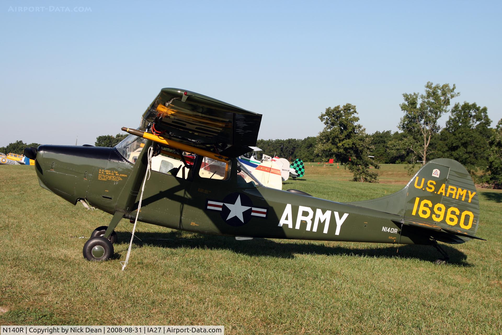 N140R, 1951 Cessna L-19A Bird Dog C/N 22834, /