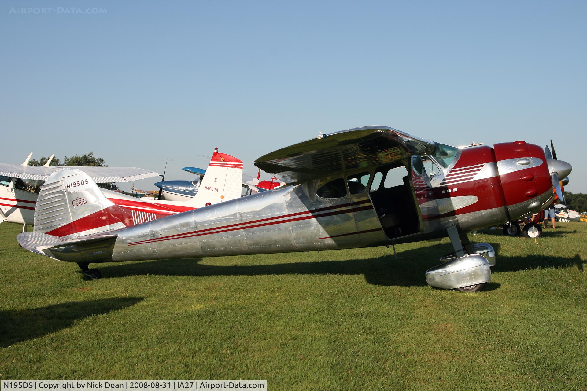 N195DS, 1948 Cessna 195 C/N 7272, /