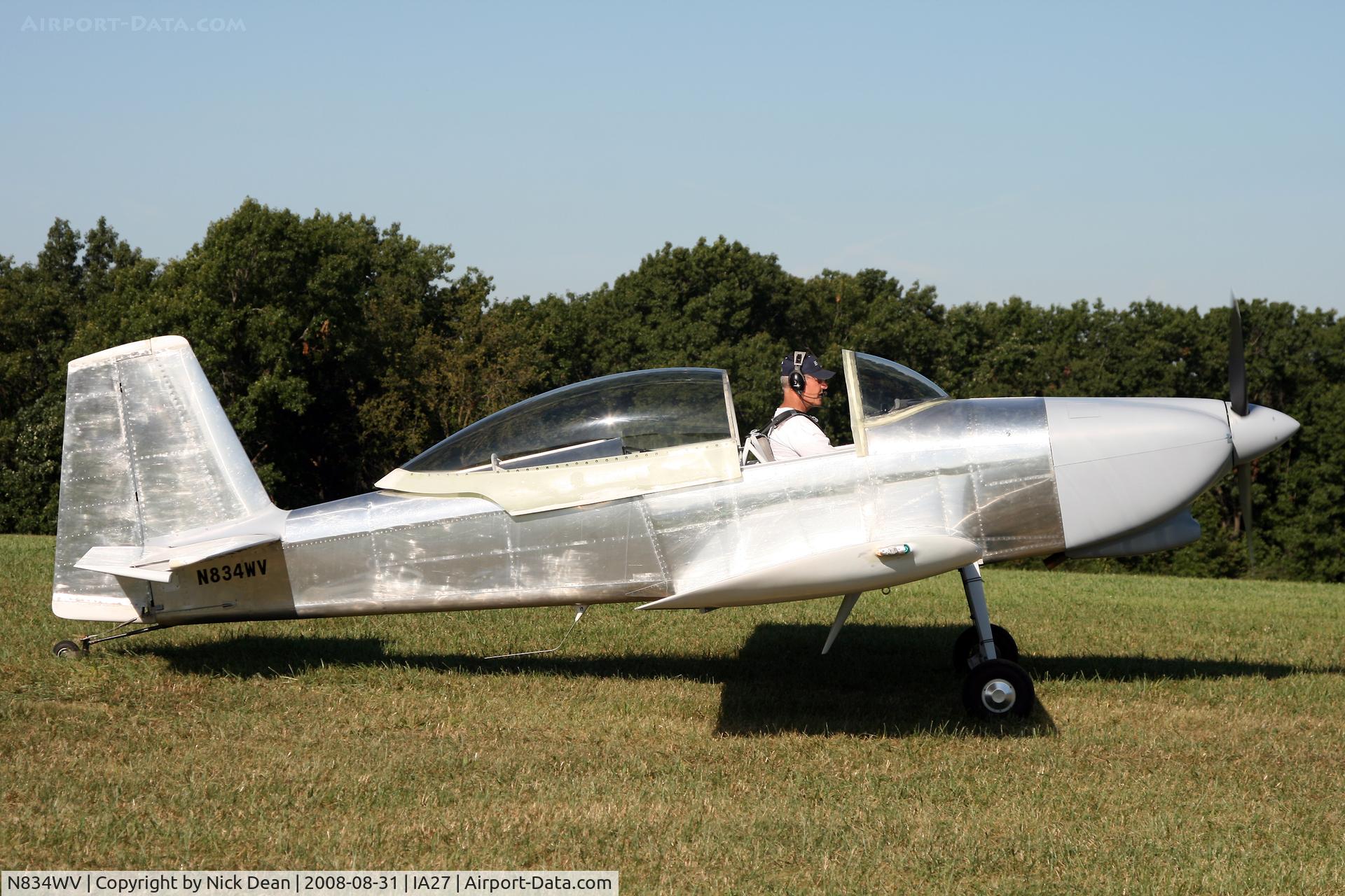 N834WV, 2007 Vans RV-8 C/N 80034, /